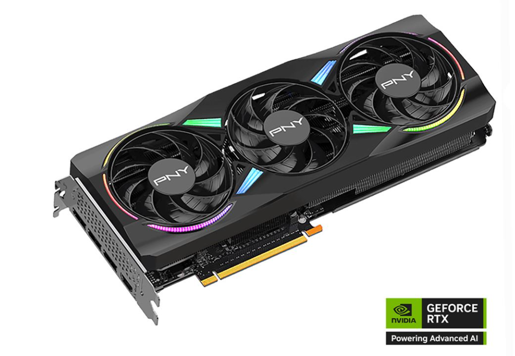 PNY NVIDIA GeForce RTX 5070 ARGB EPIC-X Overclocked Triple Fan 12GB GDDR7 PCIe 5.0 Graphics Card
